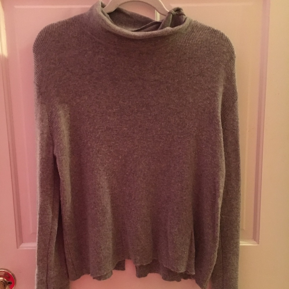 Open back turtleneck